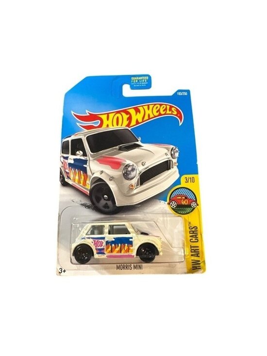 Hot Wheels Other - Die Cast Hot Wheels Morris Mini HW Art Cars White 193/250 3/10 Collectible 2015